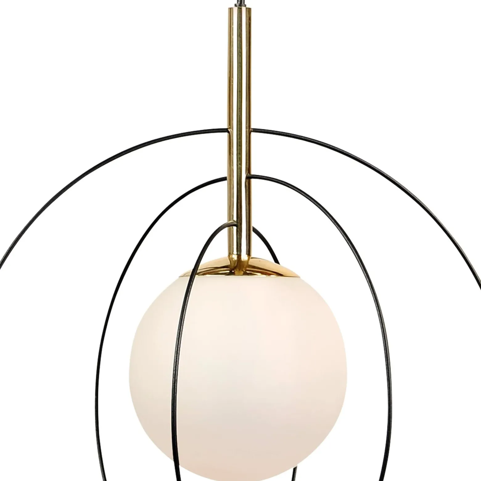 Euluna riippuvalaisin Spinn, 1-lamppuinen, lasi, Ø 35 cm