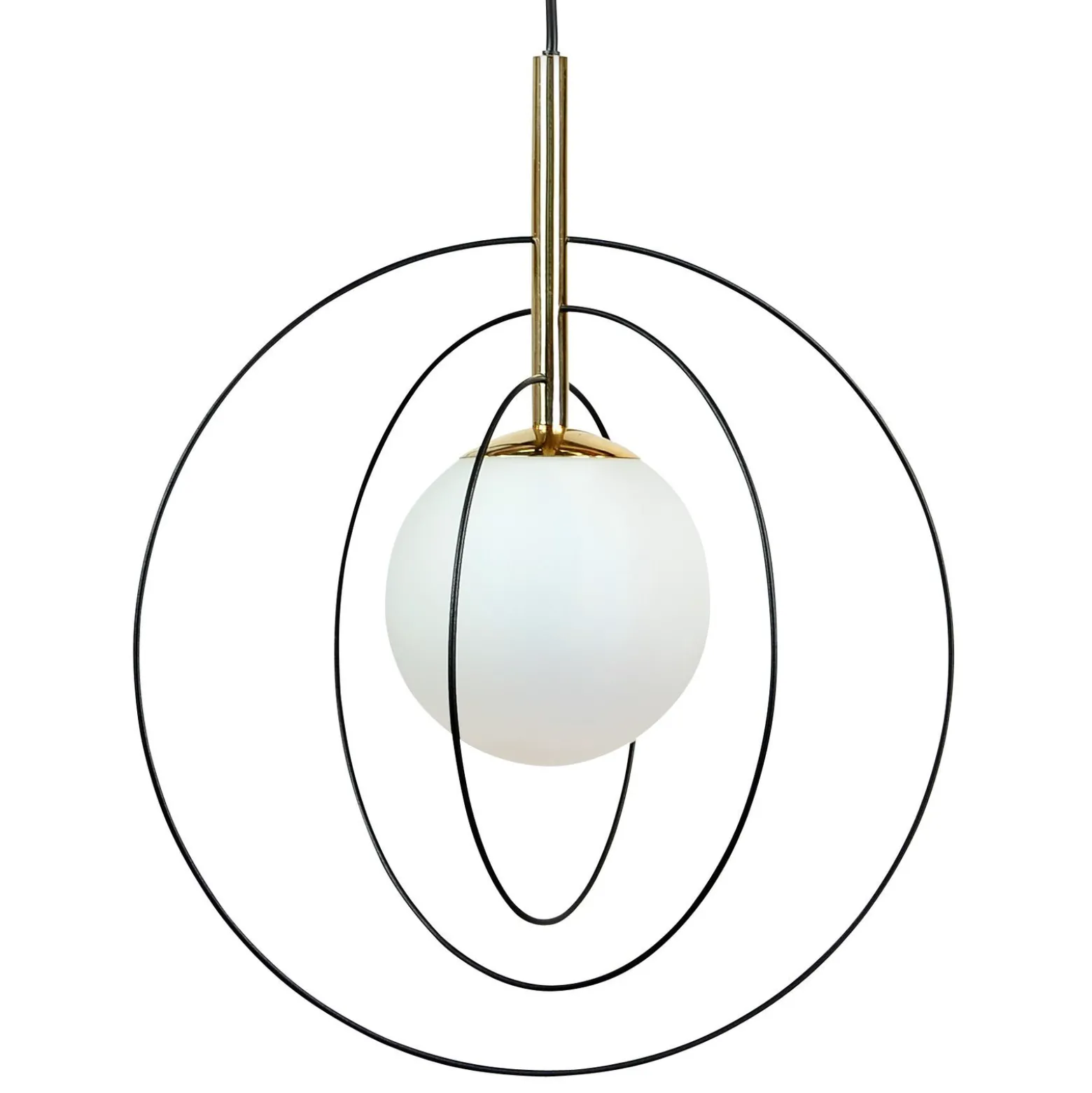 Euluna riippuvalaisin Spinn, 1-lamppuinen, lasi, Ø 35 cm