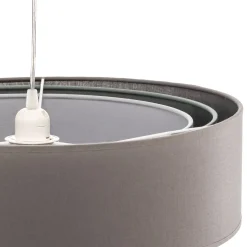 Euluna Trio riippuvalo beige/akvamariini/ecru Ø45cm