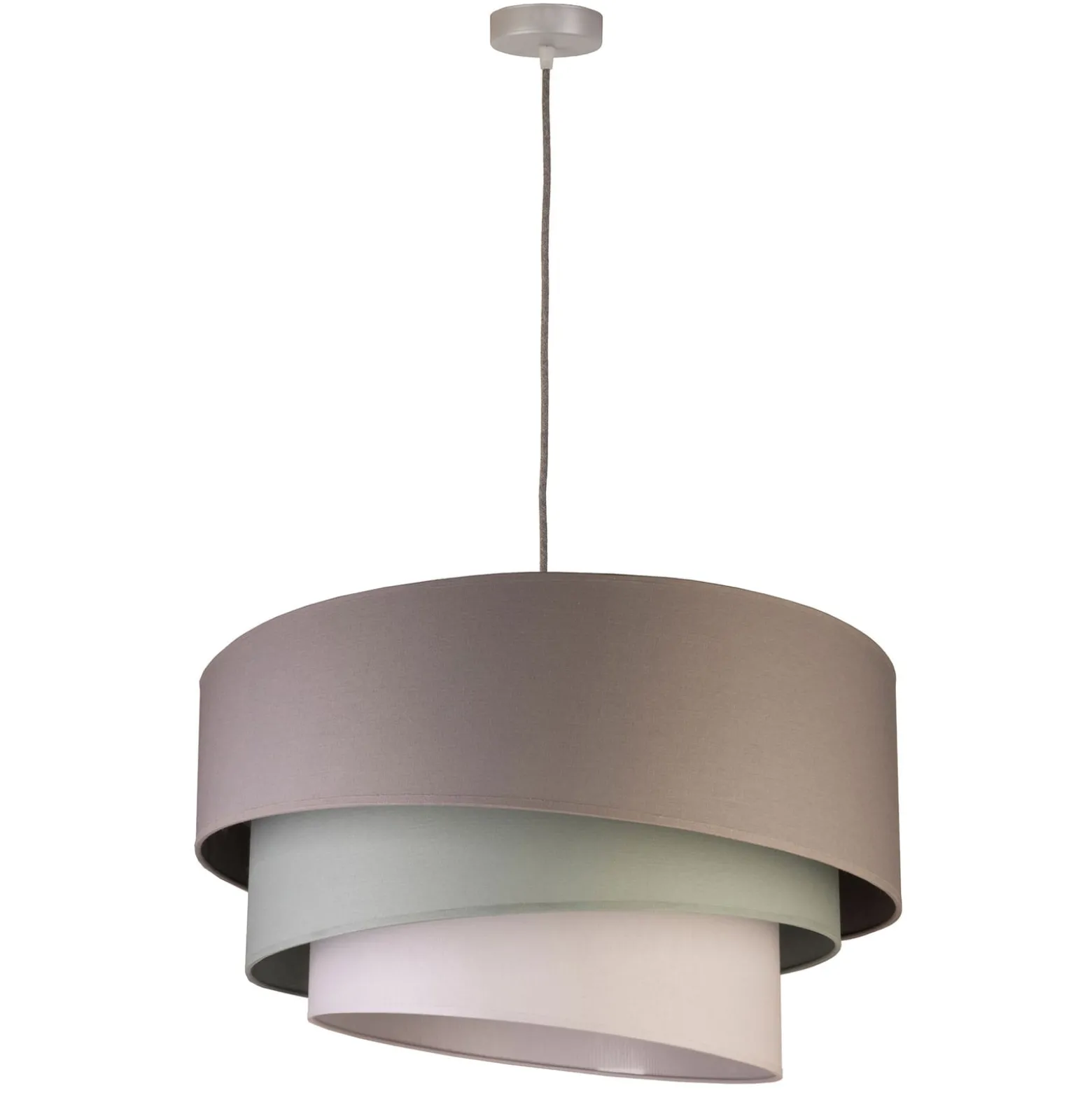 Euluna Trio riippuvalo beige/akvamariini/ecru Ø45cm