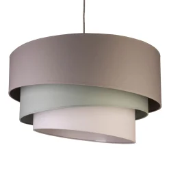 Euluna Trio riippuvalo beige/akvamariini/ecru Ø45cm