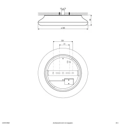 EVN Catino LED-kattovalaisin, tunnistin, 30 cm