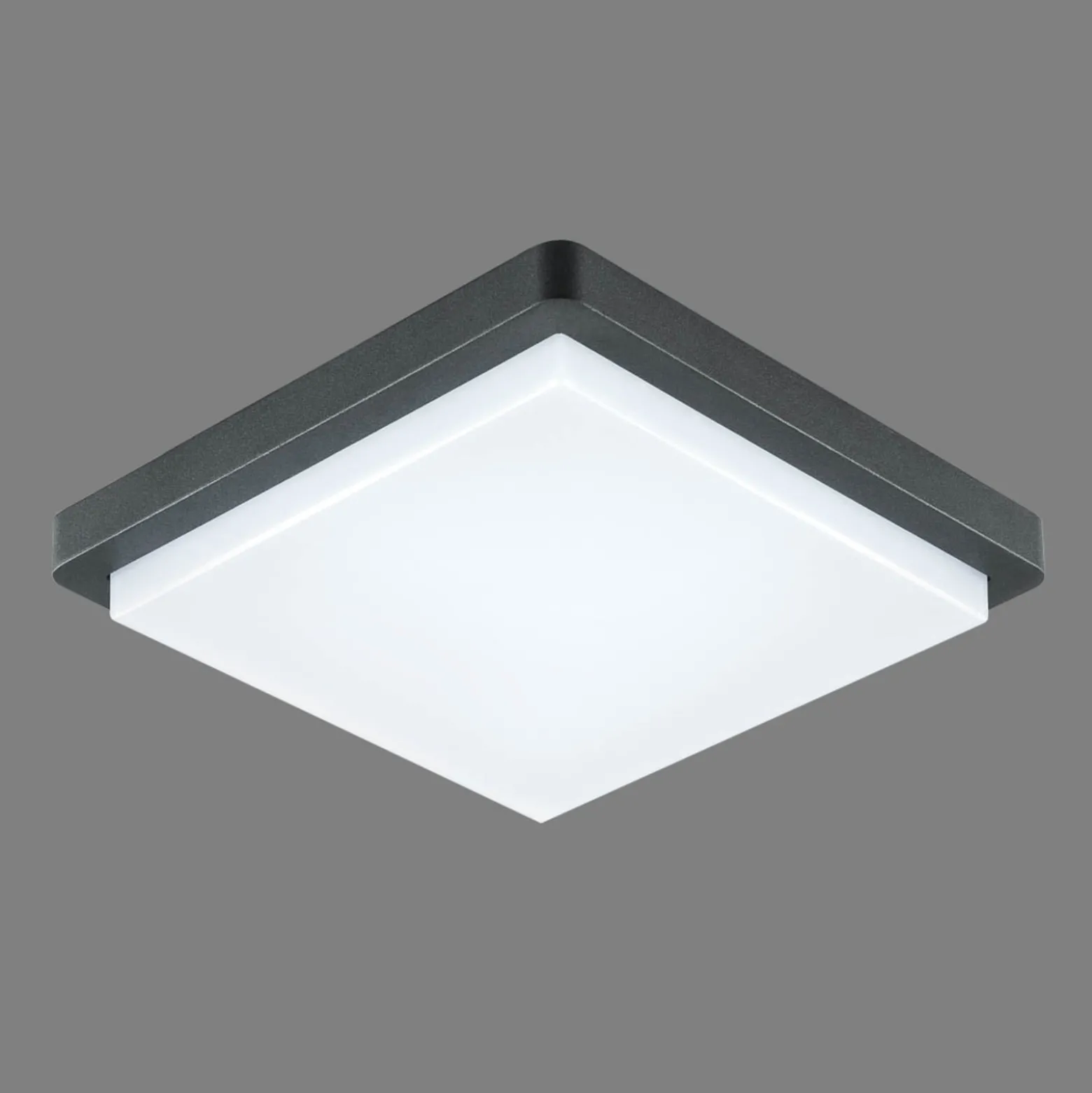 EVN LED ulkokattovalaisin Tectum, 23x23 cm, antrasiitti, 150°
