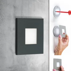 EVN LQ230 -LED-seinäuppovalaisin, antrasiitti
