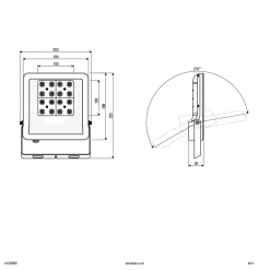 EVN Panthera-LED-kohdevalaisin ulos IP65 30W 3000K