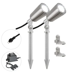 EVN PC6806 -LED-puutarhaspotti, 12V, 5 000K, 2 kpl