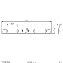EVN STR2024 LED-nauha IP20 5m 24W 2,700 K