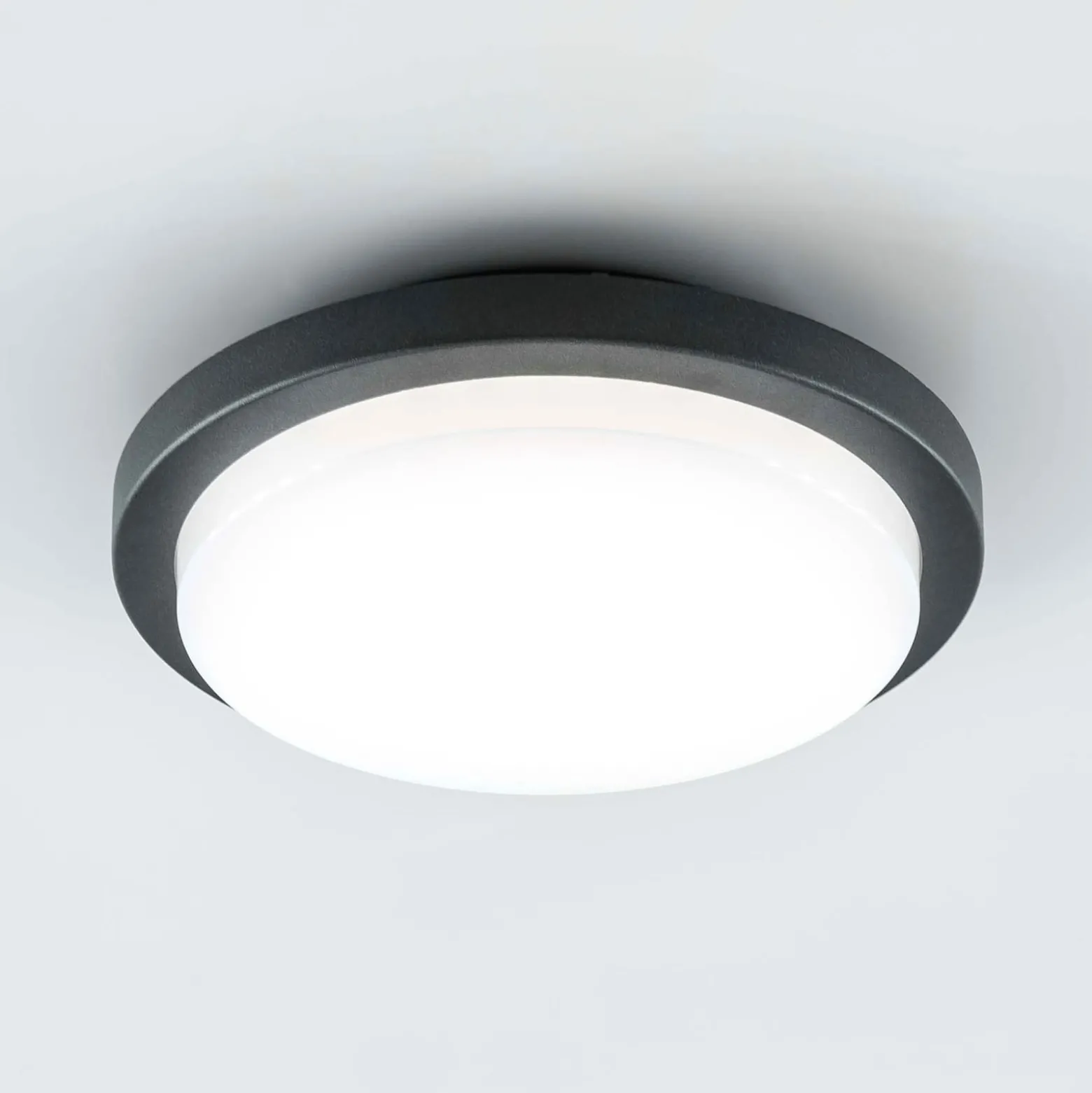EVN Tectum -LED-ulkokattovalo pyöreä, Ø 24,6 cm