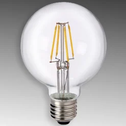 E27 6W 827 LED-pallolamppu G80, kirkas