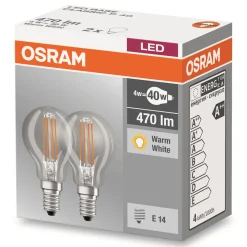 E14 4W 827 LED-pisaralamppu 2 kpl:n setti
