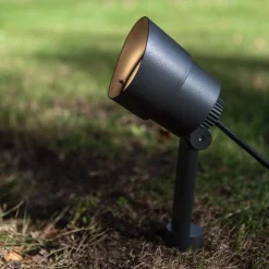 EXPLORER-LED-maapiikkikohdevalo, tummanharmaa, Ø 9 cm, IP54