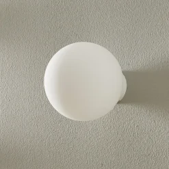 Fabbian Lumi Sfera -seinävalaisin lasia, Ø 14 cm