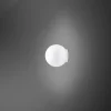 Fabbian Lumi Sfera -seinävalaisin lasia, Ø 9 cm