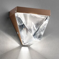 Fabbian Tripla -LED-seinävalaisin, pronssi