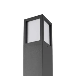 Facado II polkuvalaisin, korkeus 65 cm, kulmikas, tummanharmaa/opali