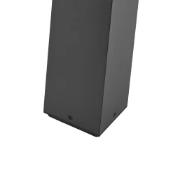 Facado II polkuvalaisin, korkeus 65 cm, kulmikas, tummanharmaa/opali