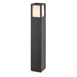 Facado II polkuvalaisin, korkeus 65 cm, kulmikas, tummanharmaa/opali