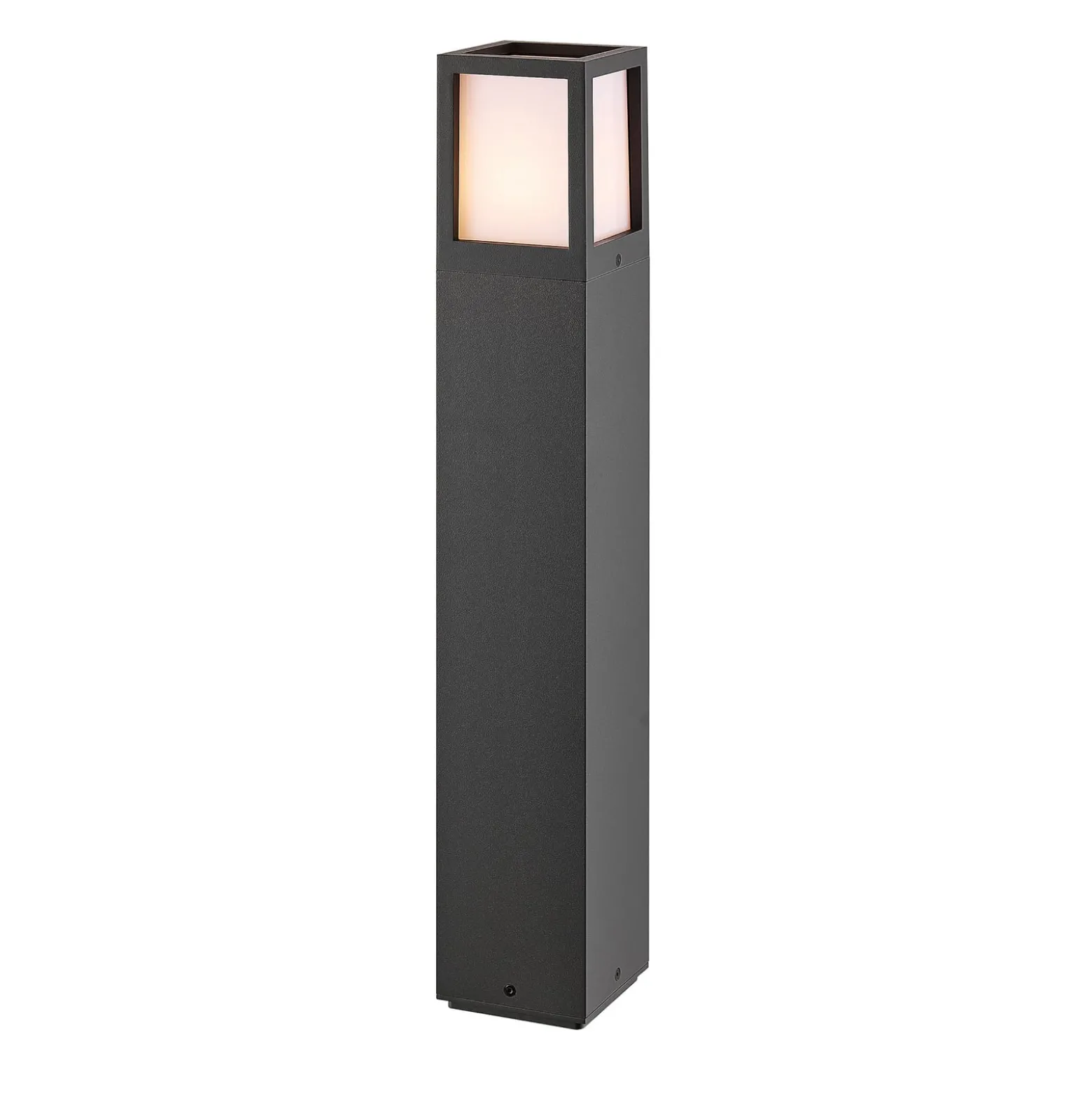 Facado II polkuvalaisin, korkeus 65 cm, kulmikas, tummanharmaa/opali