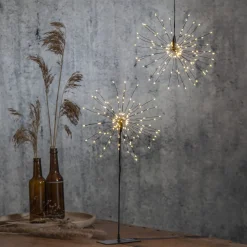 Firework LED-riippuvalaisin, musta, metallia, Ø 26 cm, pistotulppa