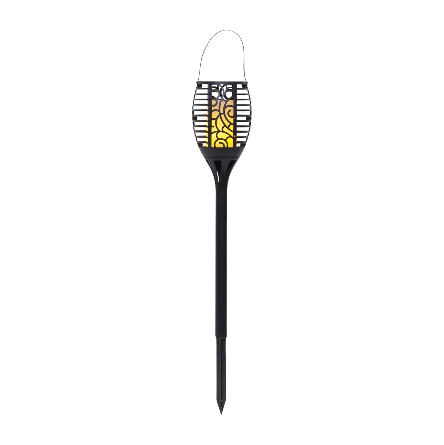 Flame LED-aurinkolamppu, kolme käyttövaihtoehtoa, 42 cm