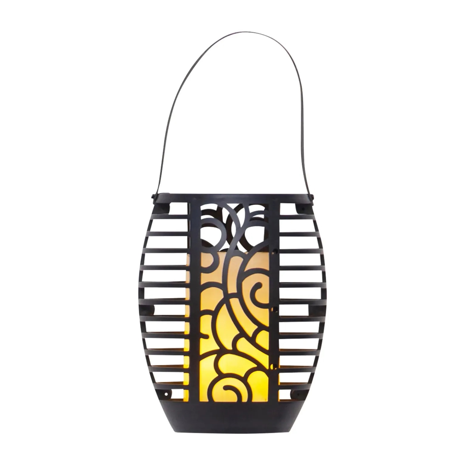 Flame LED-aurinkolamppu, kolme käyttövaihtoehtoa, 42 cm