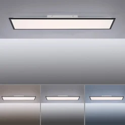 Flat-LED-paneeli CCT, musta 119 x 29 cm