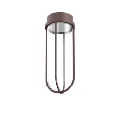 FLOS In Vitro Ceiling, 2700K, tummanruskea