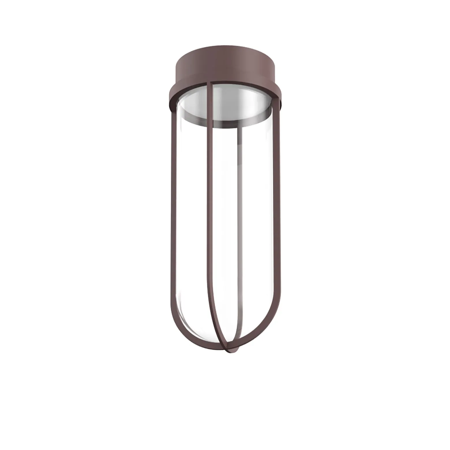 FLOS In Vitro Ceiling, 2700K, tummanruskea
