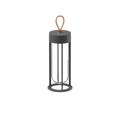 FLOS In Vitro Unplugged -LED-valo, harmaa 2 700 K