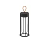 FLOS In Vitro Unplugged -LED-valo, musta 2 700 K