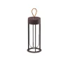 FLOS In Vitro Unplugged -LED-valo, ruskea 2 700 K