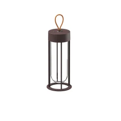FLOS In Vitro Unplugged -LED-valo, ruskea 2 700 K