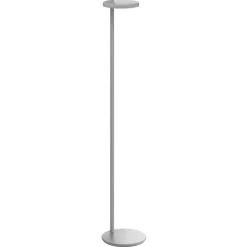 FLOS Oblique Floor -LED-lattiavalo 927 USB harmaa