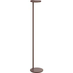 FLOS Oblique Floor -LED-lattiavalo 927 USB ruskea