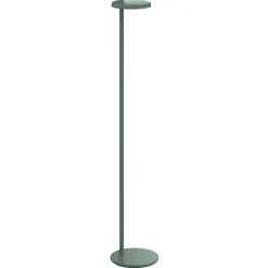 FLOS Oblique Floor -LED-lattiavalo 927 USB salvia