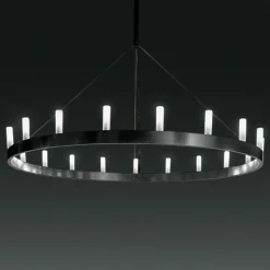 Fontana Arte Chandelier -kattokruunu, musta