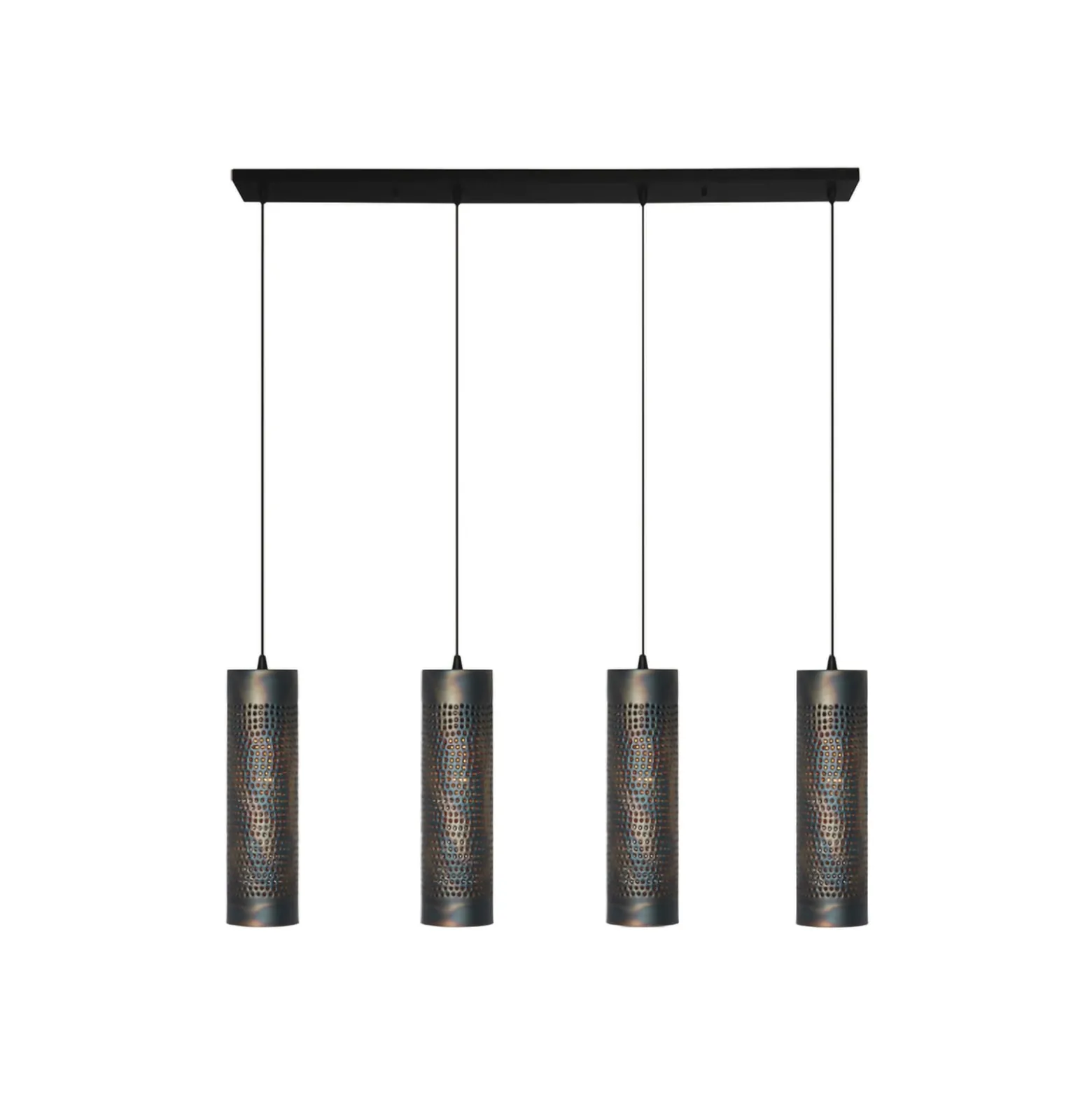 Forato riippuvalaisin, pituus 120 cm, ruskea, 4-valo, metallia
