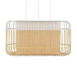 Forestier Bambu soikea XL riipus valkoinen/luonnollinen