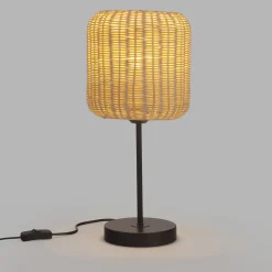 Forlight Cortic pöytävalaisin, vaaleanruskea, rottinki, korkeus 41,5 cm