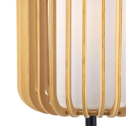 Forlight pöytävalaisin Viva, vaaleanruskea, puu/metalli, korkeus 49 cm