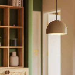 Forlight riippuvalaisin Fres, beige, teräs, Ø 30 cm