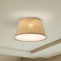 Formo-kattovalaisin, beige, pellava, Ø 38 cm, E27