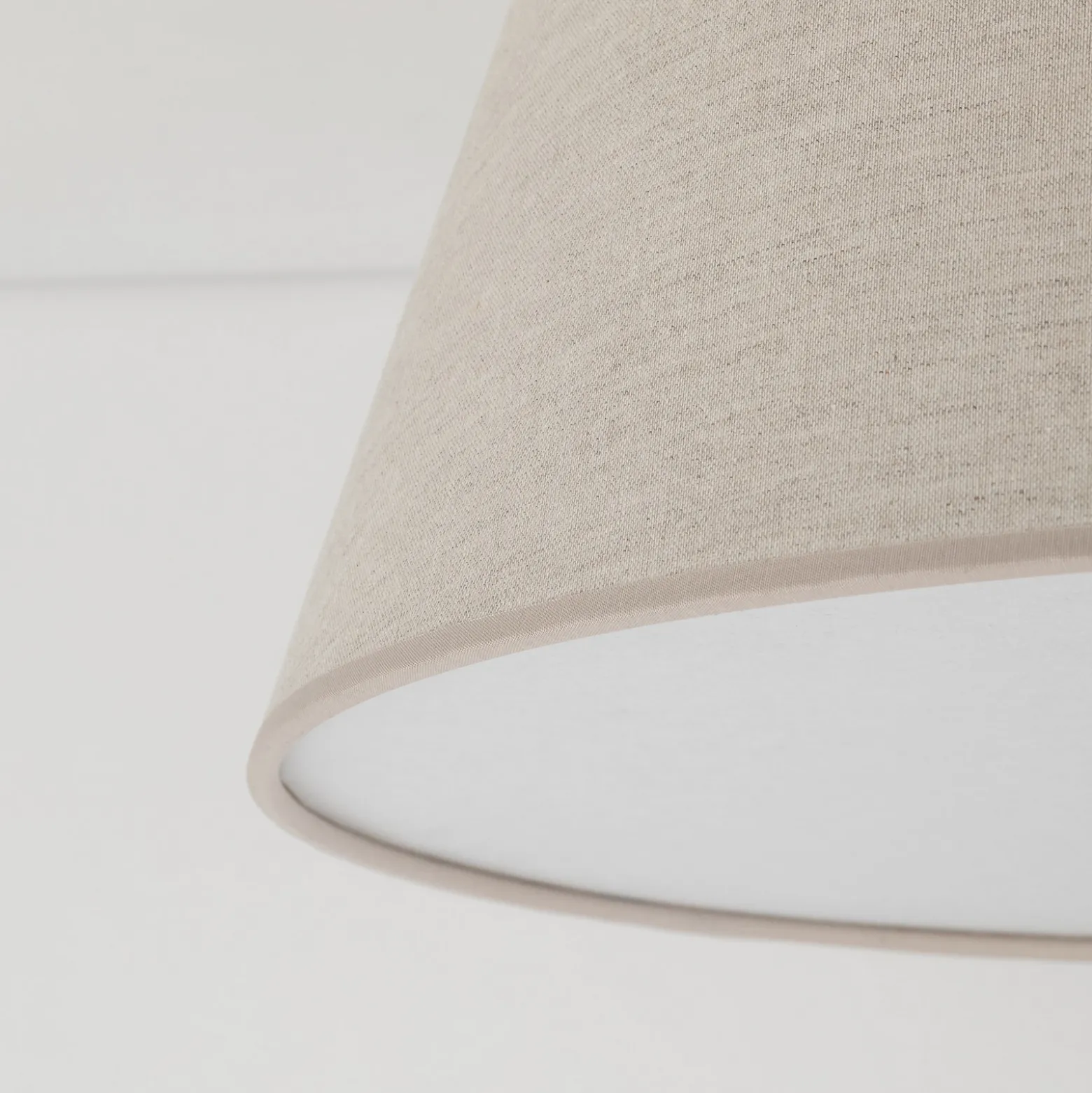 Formo-kattovalaisin, beige, pellava, Ø 38 cm, E27