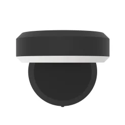 Fornaci-LED-ulkoseinälamppu, musta, leveys 16 cm, metallia