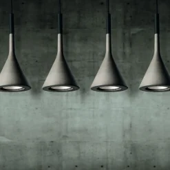 Foscarini Aplomb Mini -riippuvalaisin betonia, har