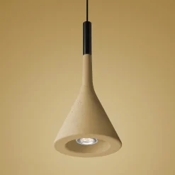 Foscarini Aplomb-riippuvalo GU10 betonia keltainen