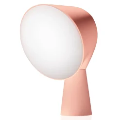 Foscarini Binic -designpöytävalaisin, vaaleanpunainen