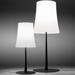 Foscarini Birdie Easy Grande -pöytävalaisin, musta