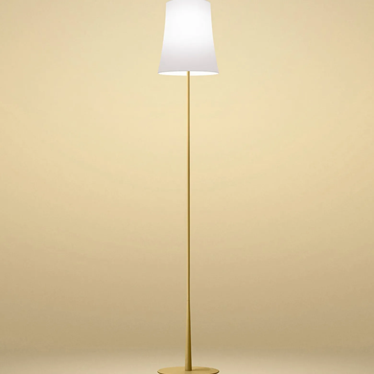 Foscarini Birdie Easy -lattiavalo, hiekankeltainen