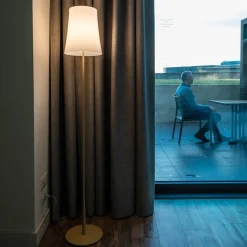 Foscarini Birdie Easy -lattiavalo, hiekankeltainen